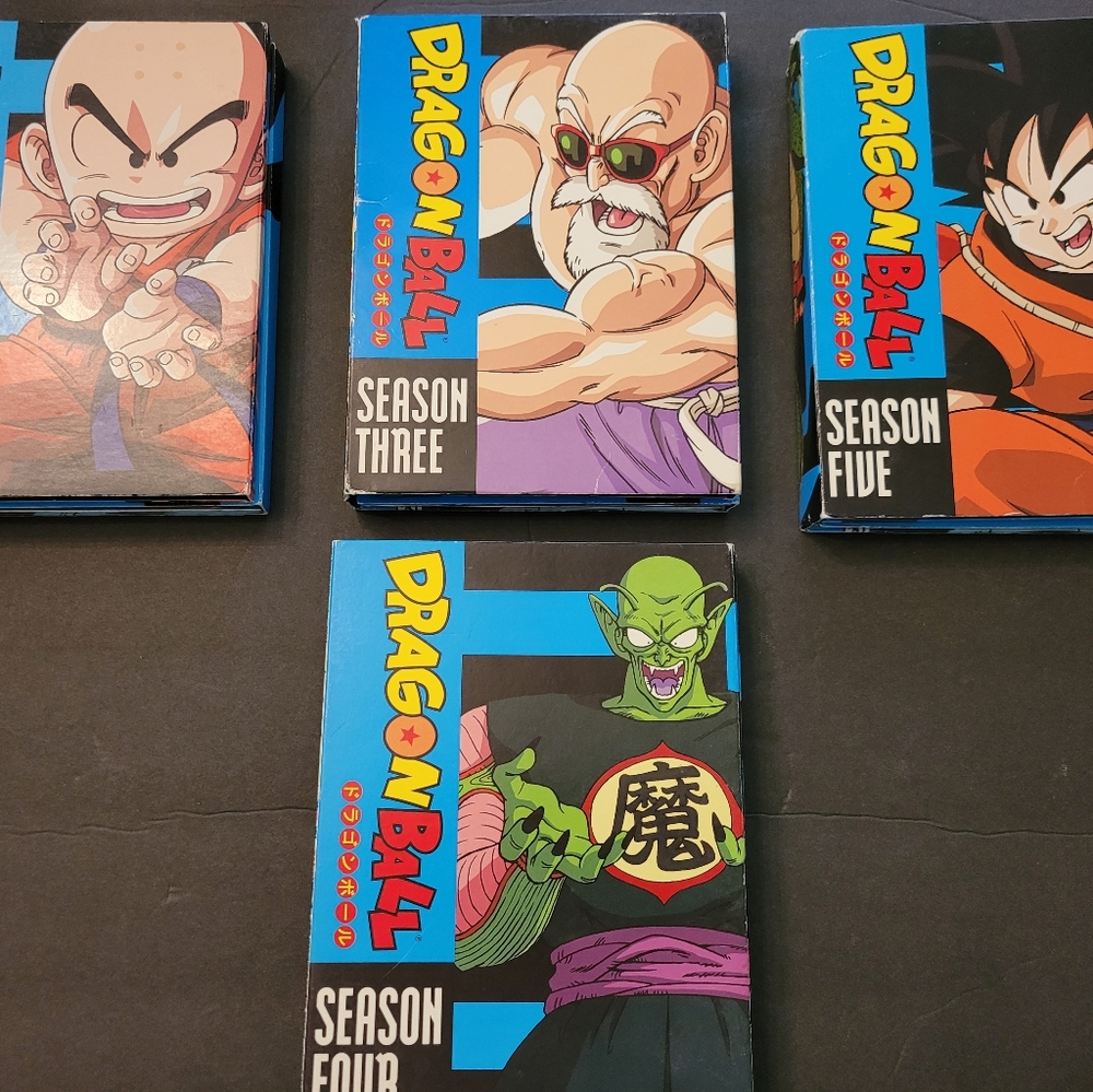 DragonBall Season 2, 3, 4, and 5.